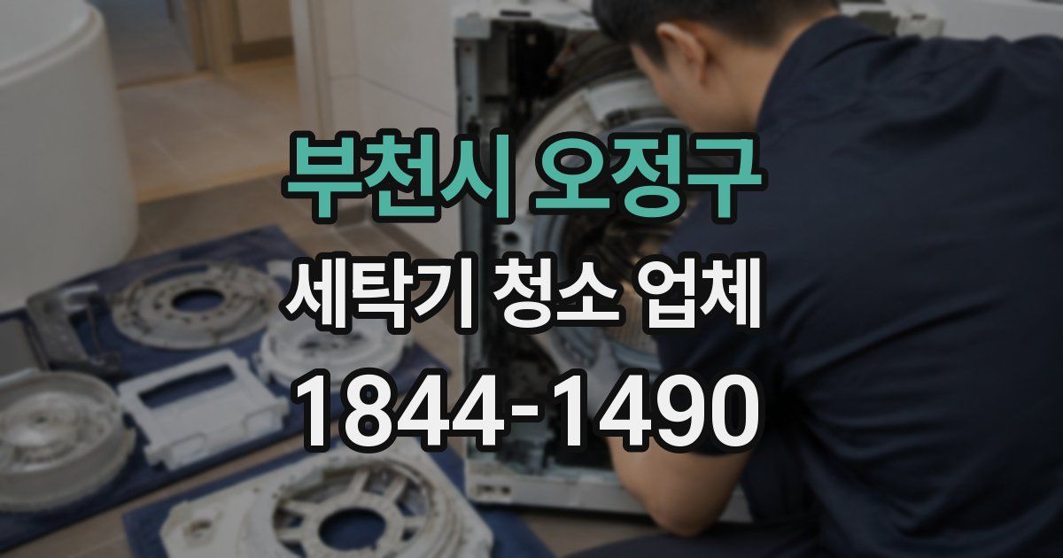 부천시 오정구 세탁기 청소 업체