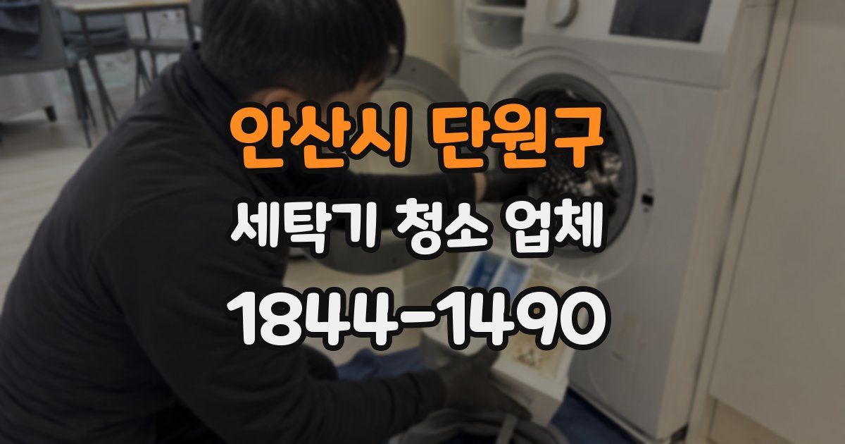안산시 단원구 세탁기 청소 업체