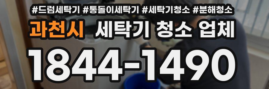 과천시 세탁기 청소 업체