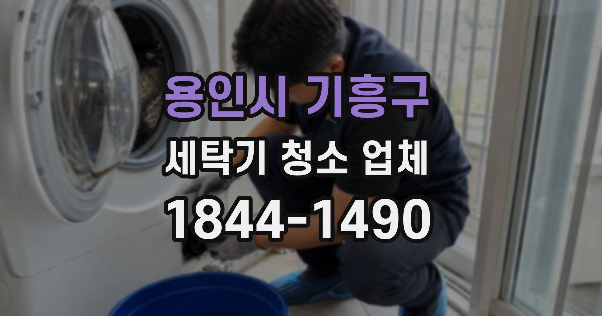 용인시 기흥구 세탁기 청소 업체
