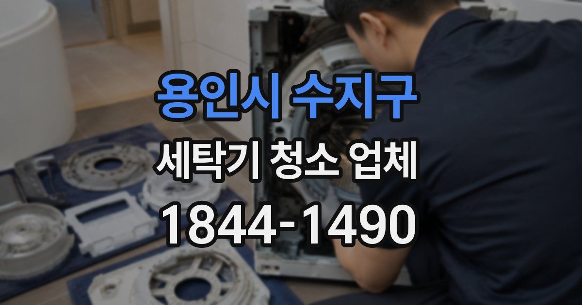 용인시 수지구 세탁기 청소 업체