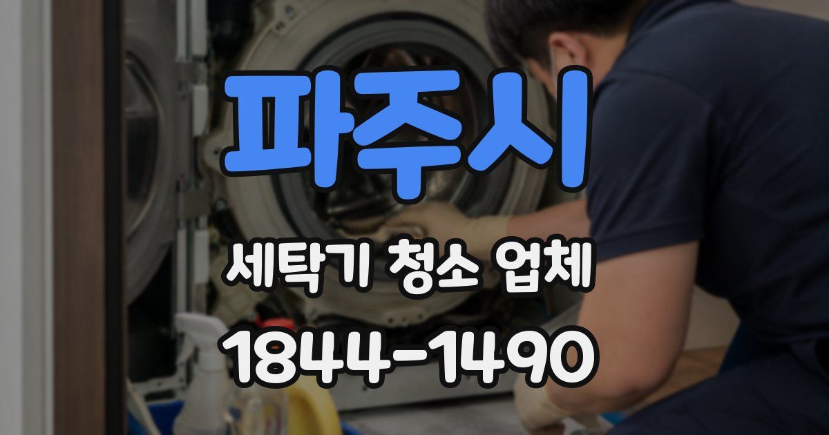 파주시 세탁기 청소 업체