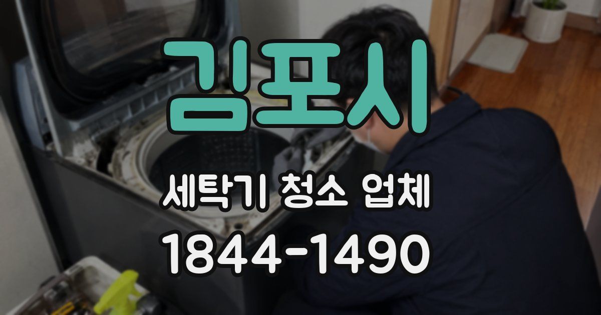 김포시 세탁기 청소 업체