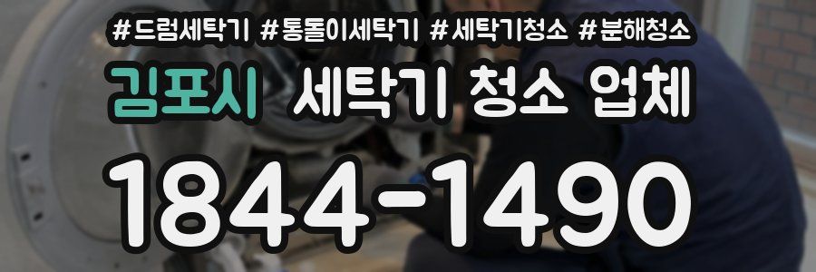김포시 세탁기 청소 업체