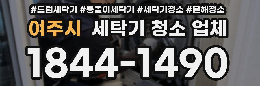 여주시 세탁기 청소 업체