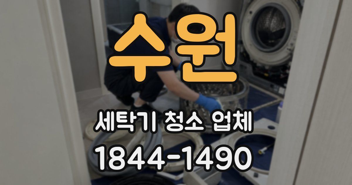수원 세탁기 청소 업체