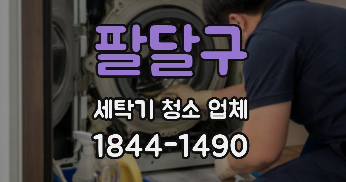 팔달구 세탁기 청소 업체