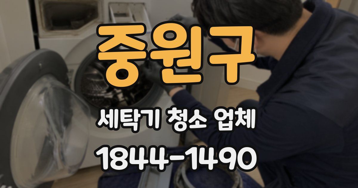 중원구 세탁기 청소 업체