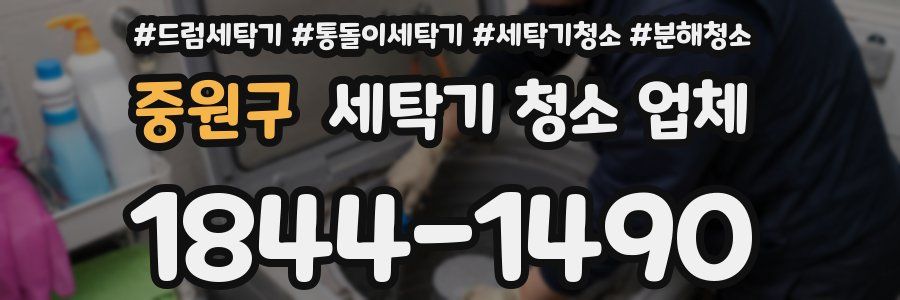 중원구 세탁기 청소 업체