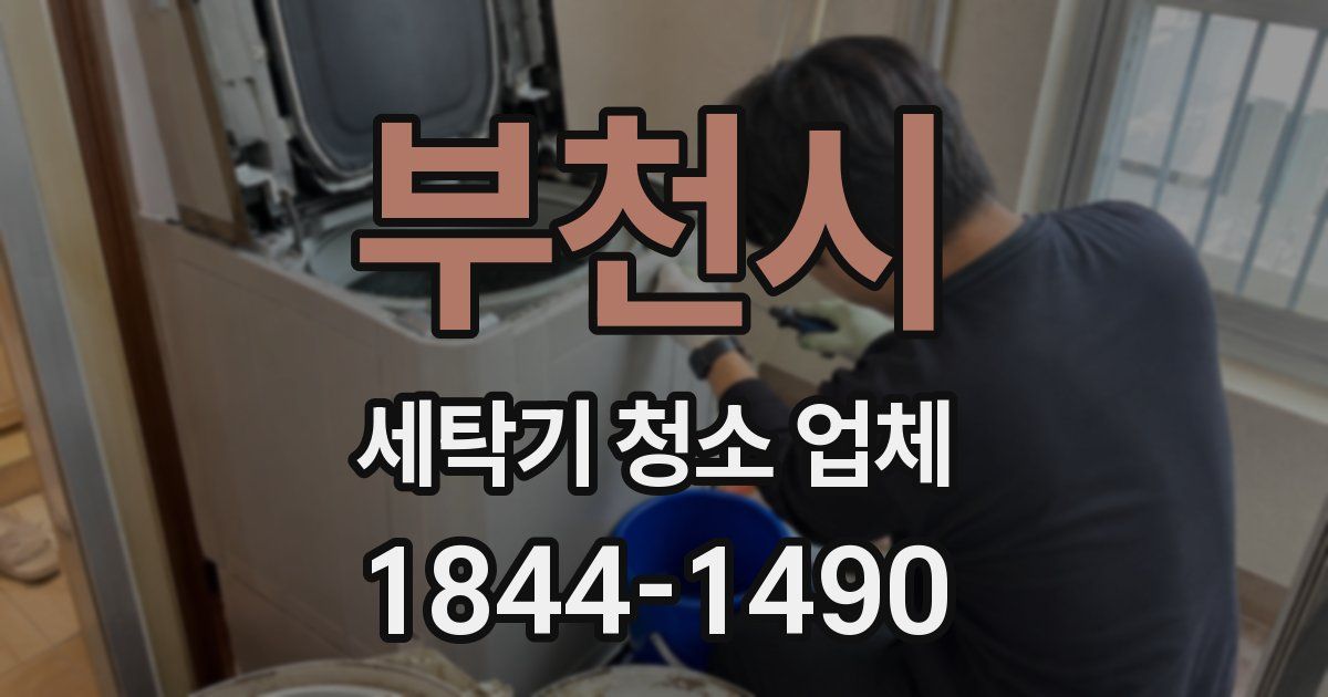 부천시 세탁기 청소 업체