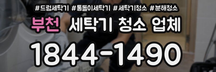 부천 세탁기 청소 업체