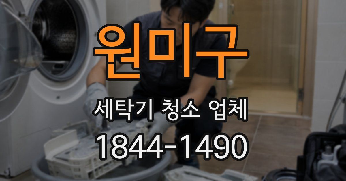 원미구 세탁기 청소 업체