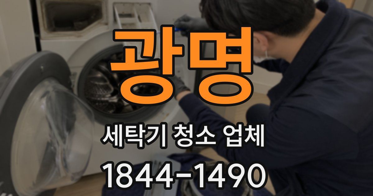 광명 세탁기 청소 업체