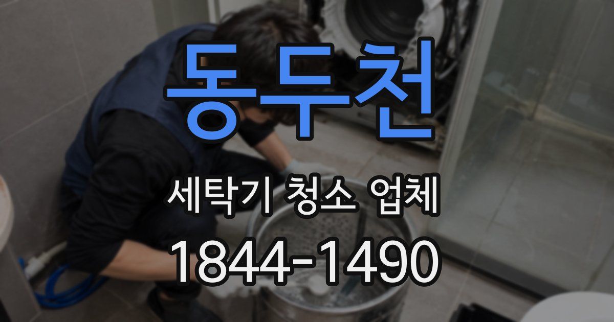 동두천 세탁기 청소 업체