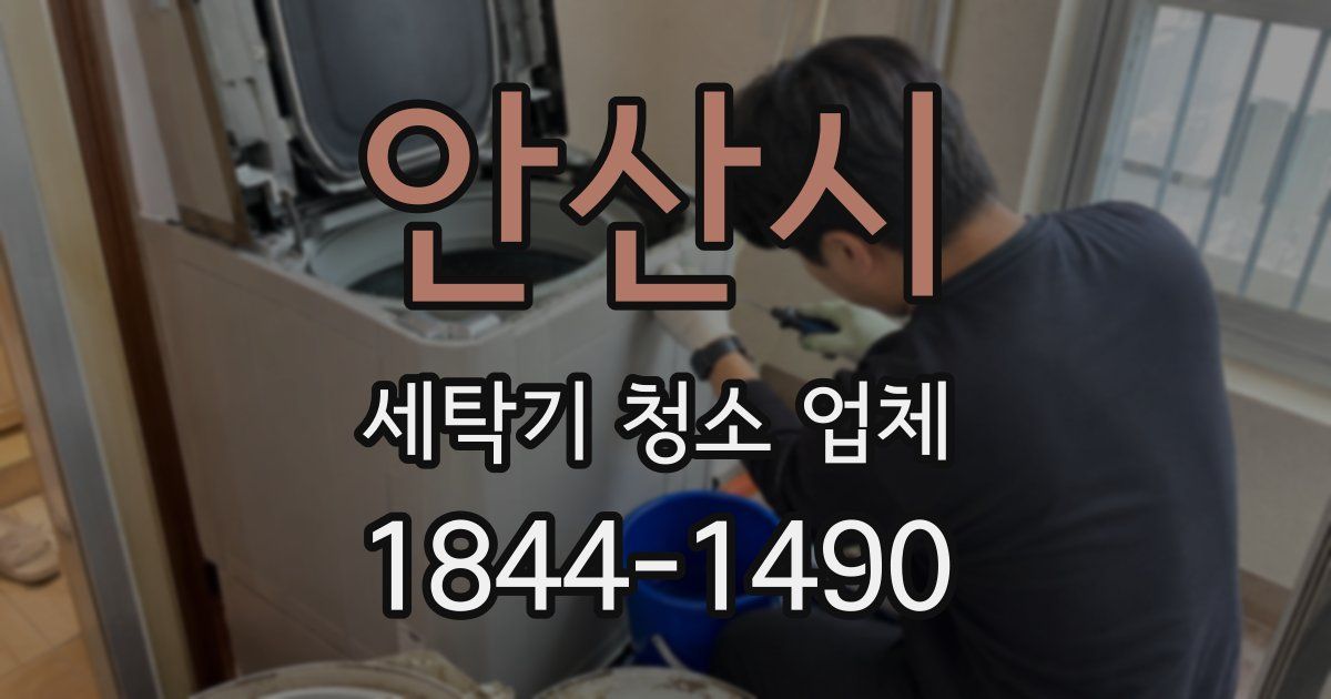 안산시 세탁기 청소 업체