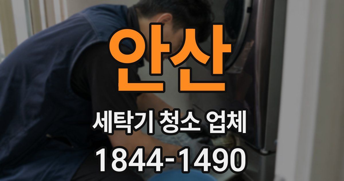 안산 세탁기 청소 업체