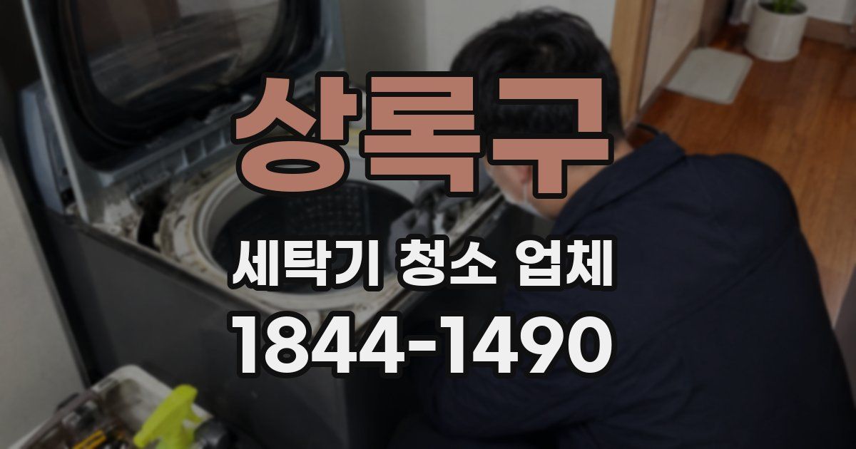 상록구 세탁기 청소 업체