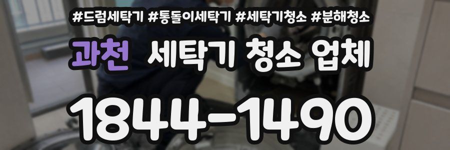 과천 세탁기 청소 업체