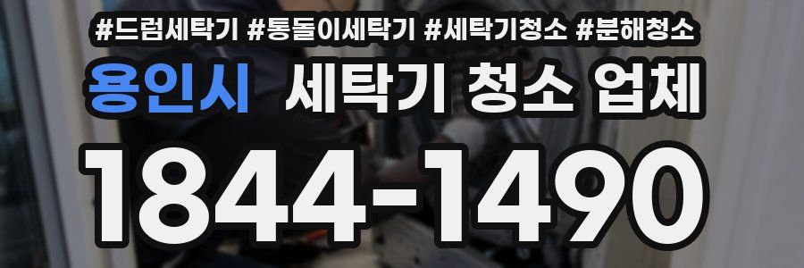 용인시 세탁기 청소 업체