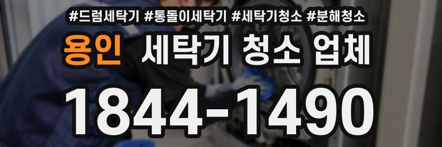 용인 세탁기 청소 업체
