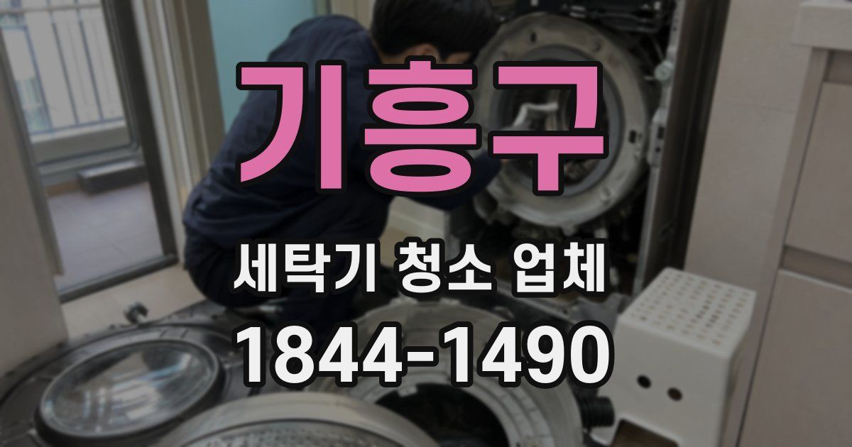 기흥구 세탁기 청소 업체