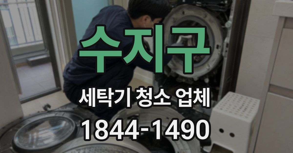 수지구 세탁기 청소 업체