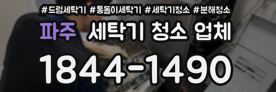 파주 세탁기 청소 업체