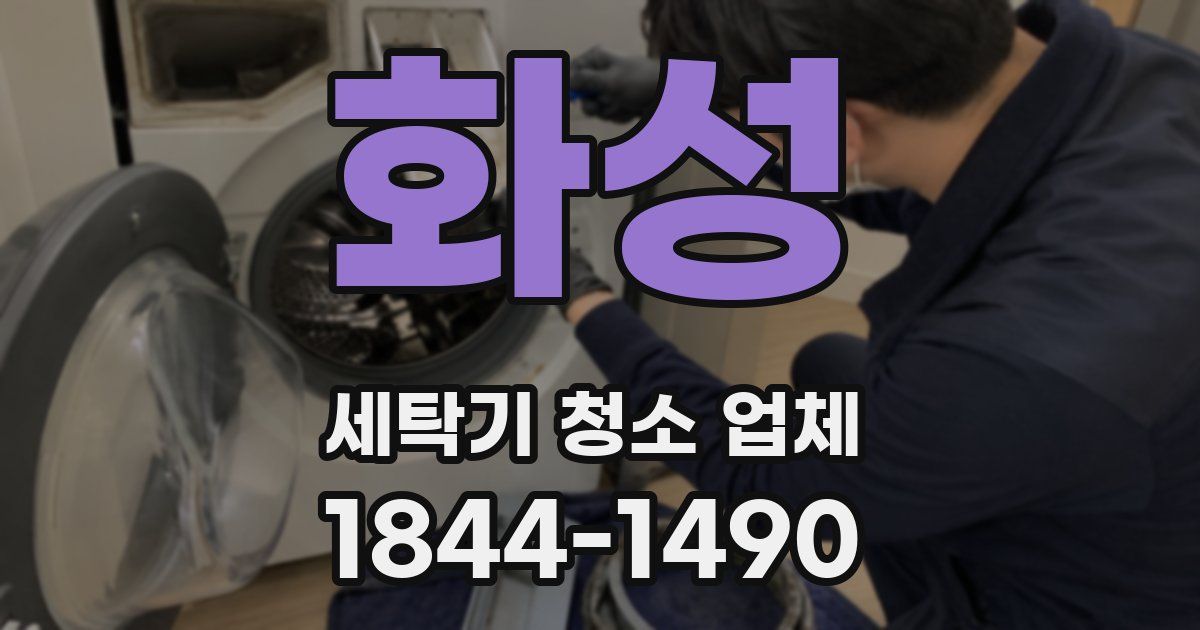 화성 세탁기 청소 업체