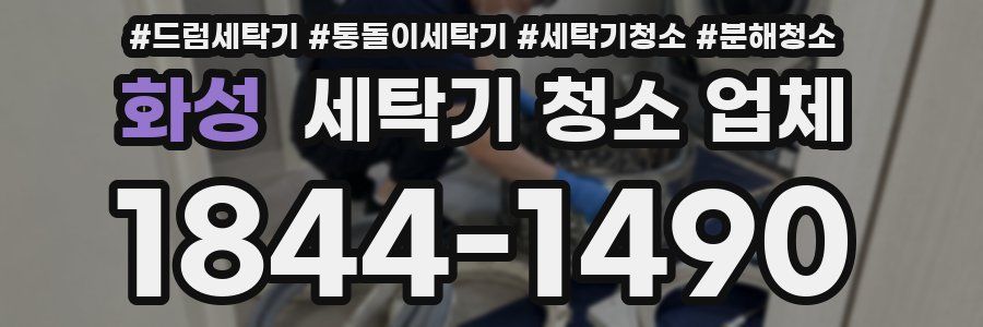 화성 세탁기 청소 업체