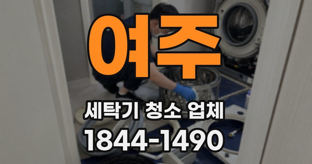 여주 세탁기 청소 업체