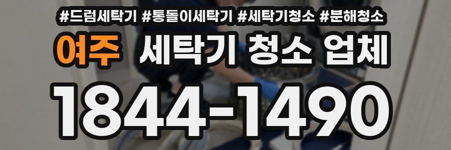 여주 세탁기 청소 업체