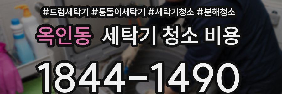옥인동 세탁기 청소 비용