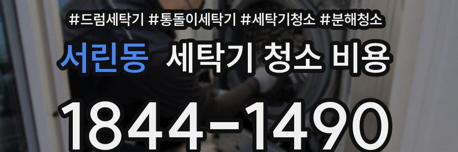 서린동 세탁기 청소 비용