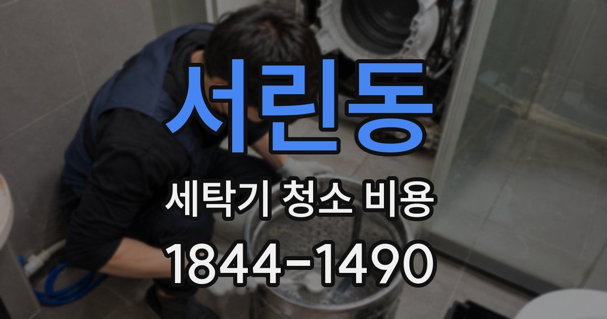 서린동 세탁기 청소 비용