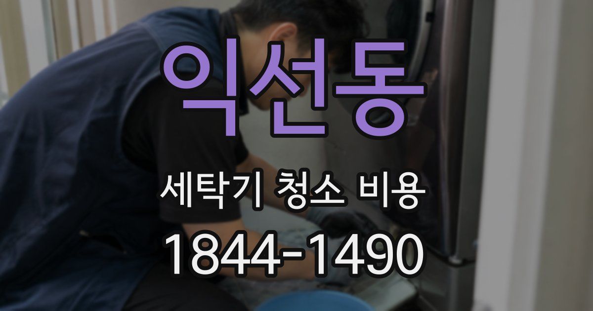 익선동 세탁기 청소 비용