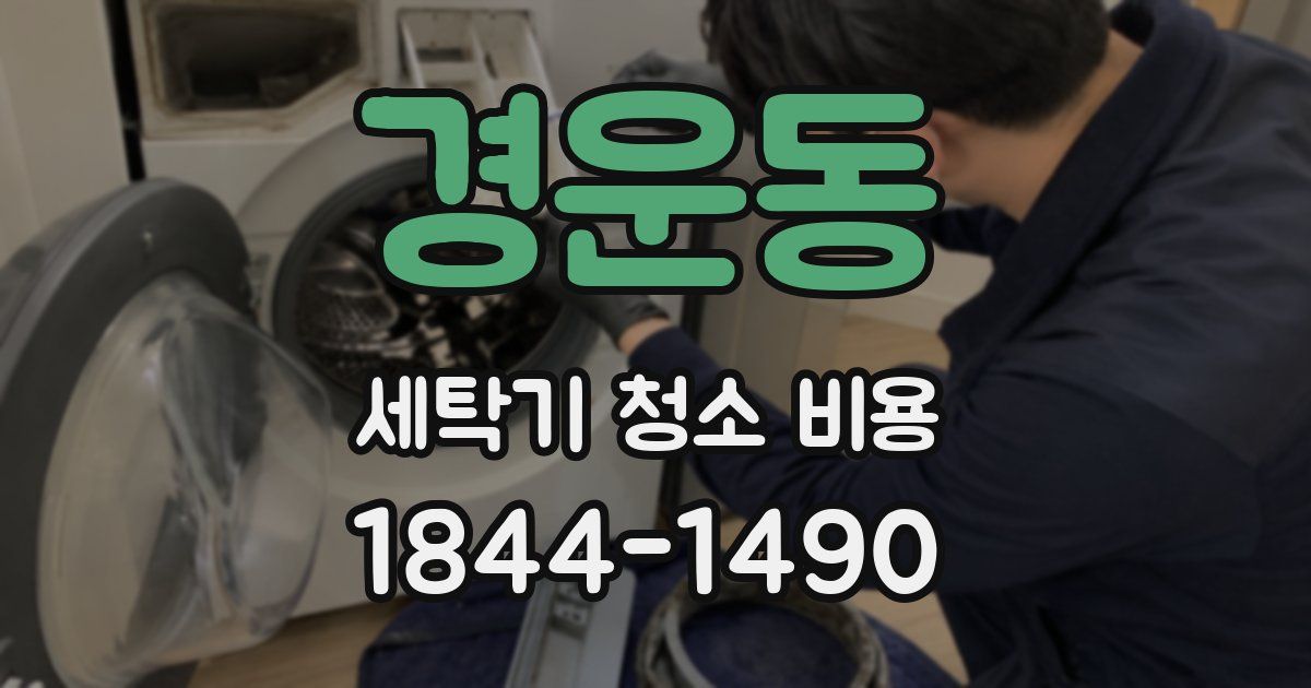경운동 세탁기 청소 비용