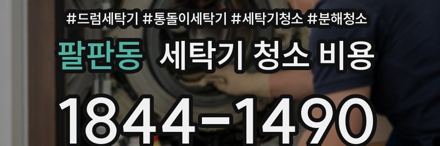 팔판동 세탁기 청소 비용