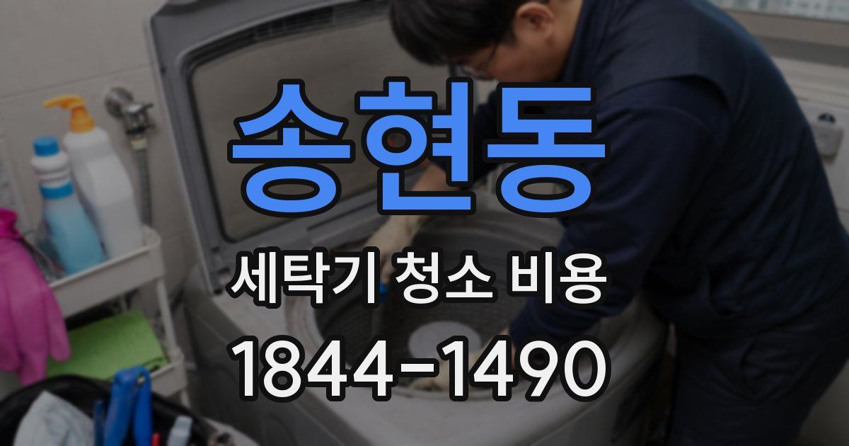 송현동 세탁기 청소 비용