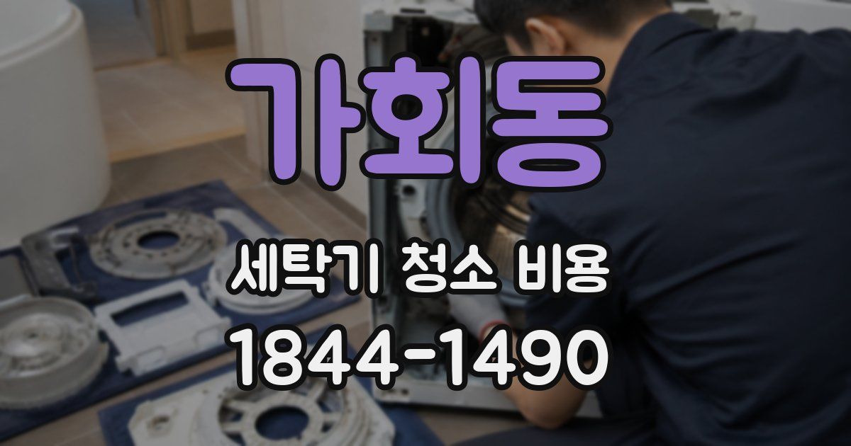 가회동 세탁기 청소 비용