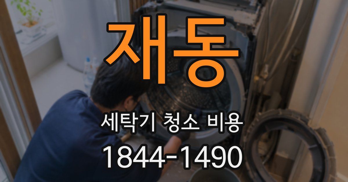 재동 세탁기 청소 비용