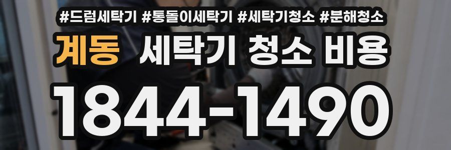 계동 세탁기 청소 비용