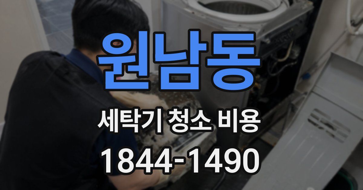 원남동 세탁기 청소 비용