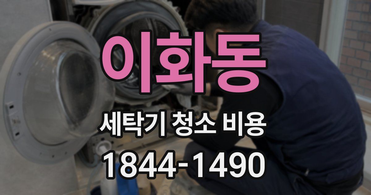 이화동 세탁기 청소 비용