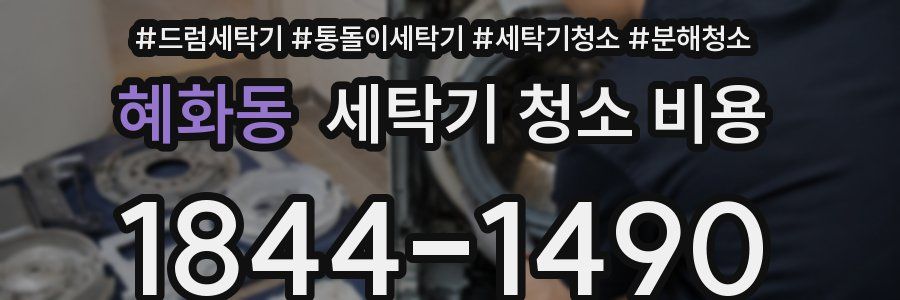 혜화동 세탁기 청소 비용