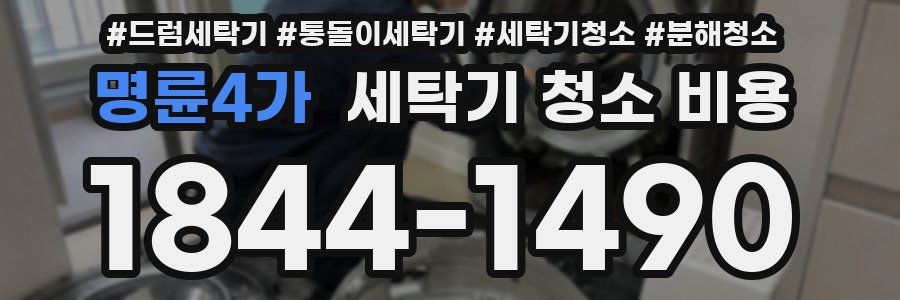 명륜4가 세탁기 청소 비용