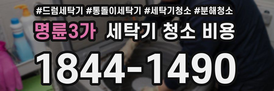 명륜3가 세탁기 청소 비용