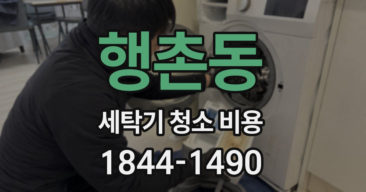 행촌동 세탁기 청소 비용