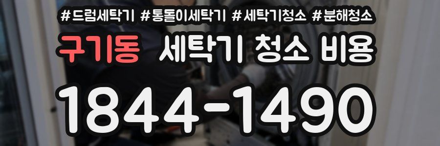 구기동 세탁기 청소 비용