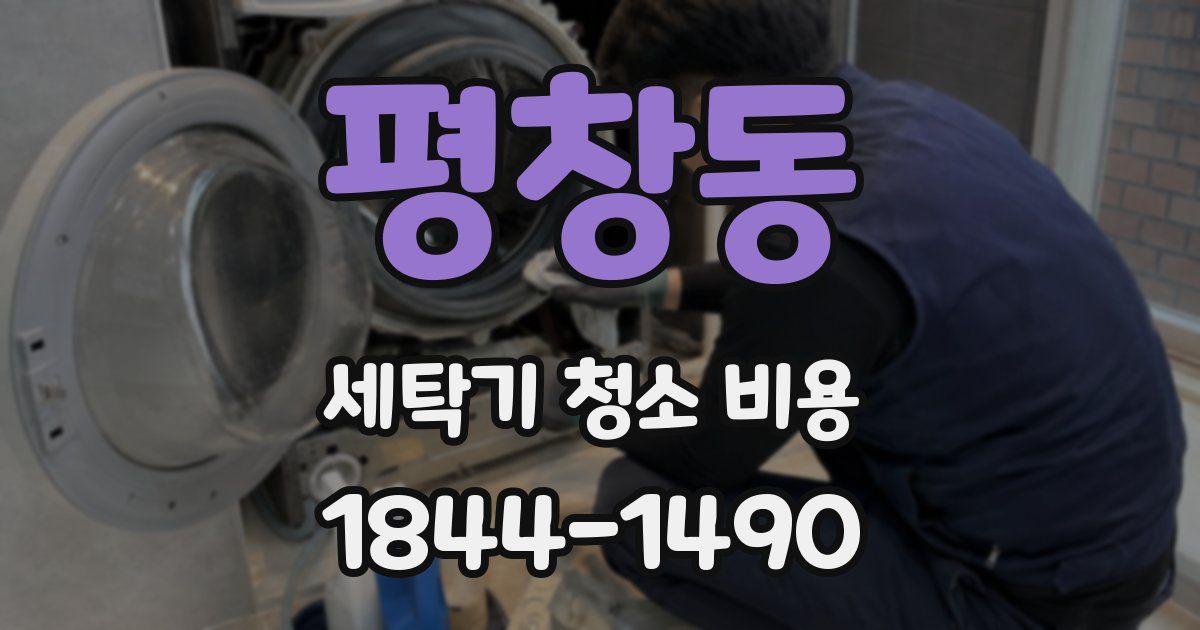 평창동 세탁기 청소 비용