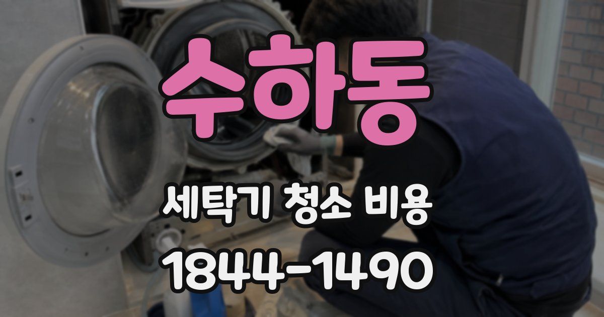 수하동 세탁기 청소 비용